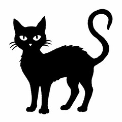 Halloween vector SVG Cut Files for Cricut, Cat Silhouette, Black Cat Svg, Spooky Svg