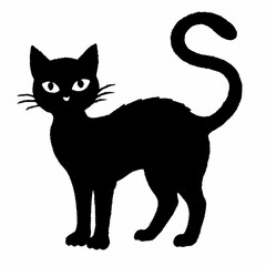 Halloween vector SVG Cut Files for Cricut, Cat Silhouette, Black Cat Svg, Spooky Svg