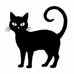 Halloween vector SVG Cut Files for Cricut, Cat Silhouette, Black Cat Svg, Spooky Svg