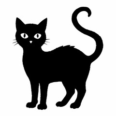 Halloween vector SVG Cut Files for Cricut, Cat Silhouette, Black Cat Svg, Spooky Svg