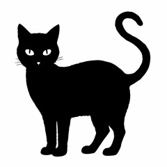 Halloween vector SVG Cut Files for Cricut, Cat Silhouette, Black Cat Svg, Spooky Svg