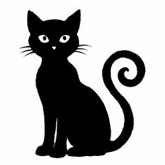 Halloween vector SVG Cut Files for Cricut, Cat Silhouette, Black Cat Svg, Spooky Svg