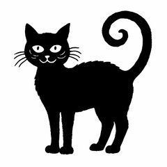 Halloween vector SVG Cut Files for Cricut, Cat Silhouette, Black Cat Svg, Spooky Svg