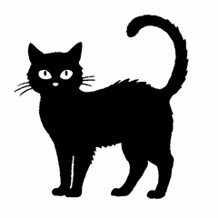 Halloween vector SVG Cut Files for Cricut, Cat Silhouette, Black Cat Svg, Spooky Svg