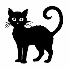 Halloween vector SVG Cut Files for Cricut, Cat Silhouette, Black Cat Svg, Spooky Svg