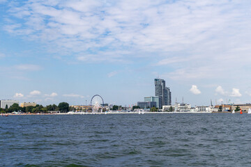 Obraz premium Gdańsk. Widok od strony Bałtyku