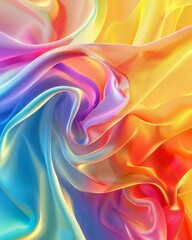 Obraz premium Colorful abstract art in various hues.