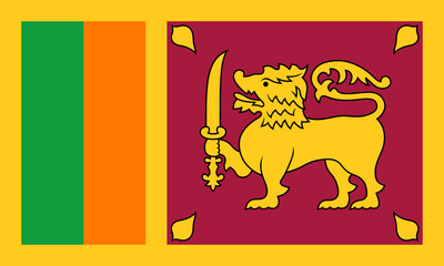 Fototapeta premium Flag of Sri Lanka