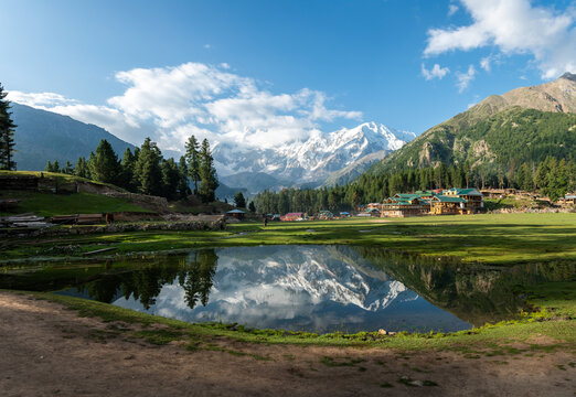 Nanga Parbat in Pakistan from Fairy Meadows