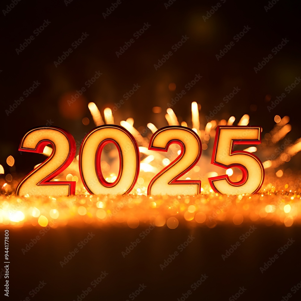 Wall mural happy new year 2025