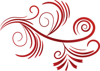 Abstract floral background with swirls.