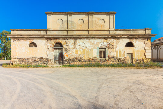 Santa Maria roman baths (2st century) in Sardara. Sardinia, Italy
