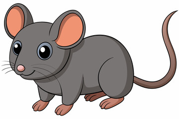 vector art of house mouse 