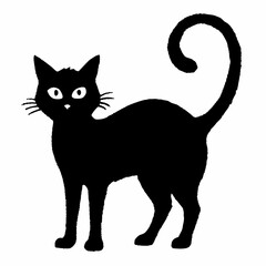 Halloween Cat Bundle Cut File, Cat Witch Svg, Clipart, Vector SVG 