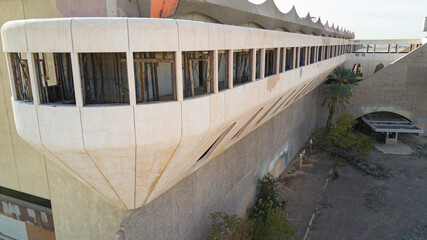 Abandoned demolished phoenix trotting park racetrack concrete crumbling weathered collapsed