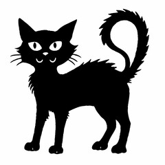 Halloween Cat Bundle Cut File, Cat Witch Svg, Clipart, Vector SVG 