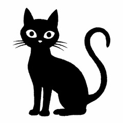 Halloween Cat Bundle Cut File, Cat Witch Svg, Clipart, Vector SVG 