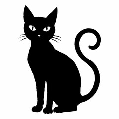 Halloween Cat Bundle Cut File, Cat Witch Svg, Clipart, Vector SVG 