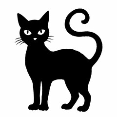 Halloween Cat Bundle Cut File, Cat Witch Svg, Clipart, Vector SVG 