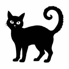 Halloween Cat Bundle Cut File, Cat Witch Svg, Clipart, Vector SVG 