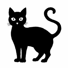 Halloween Cat Bundle Cut File, Cat Witch Svg, Clipart, Vector SVG 