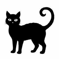 Halloween Cat Bundle Cut File, Cat Witch Svg, Clipart, Vector SVG 