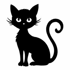 Halloween Cat Bundle Cut File, Cat Witch Svg, Clipart, Vector SVG 