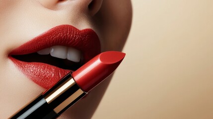 Close up of beautiful lips 