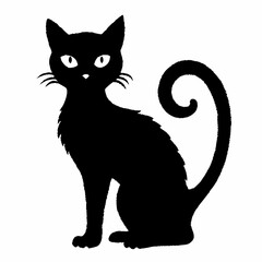 Halloween Cat Bundle Cut File, Cat Witch Svg, Clipart, Vector SVG 