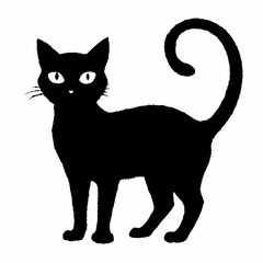 Halloween Cat Bundle Cut File, Cat Witch Svg, Clipart, Vector SVG 