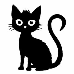 Halloween Cat Bundle Cut File, Cat Witch Svg, Clipart, Vector SVG 