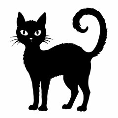 Halloween Cat Bundle Cut File, Cat Witch Svg, Clipart, Vector SVG 