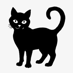 Halloween  vector SVG Cut Files for Cricut, Cat Silhouette, Black Cat Svg, Spooky Svg