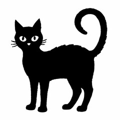 Halloween  vector SVG Cut Files for Cricut, Cat Silhouette, Black Cat Svg, Spooky Svg