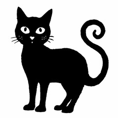 Halloween  vector SVG Cut Files for Cricut, Cat Silhouette, Black Cat Svg, Spooky Svg