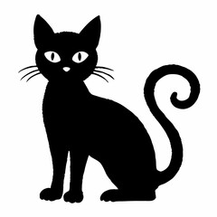 Halloween  vector SVG Cut Files for Cricut, Cat Silhouette, Black Cat Svg, Spooky Svg