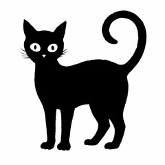 Halloween  vector SVG Cut Files for Cricut, Cat Silhouette, Black Cat Svg, Spooky Svg