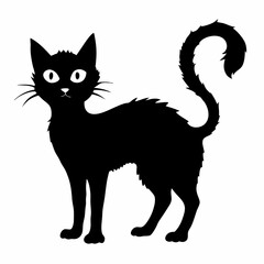 Halloween  vector SVG Cut Files for Cricut, Cat Silhouette, Black Cat Svg, Spooky Svg