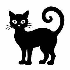 Halloween Cat Bundle Cut File, Cat Witch Svg, Clipart, Vector SVG 