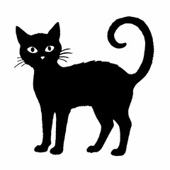 Halloween Cat Bundle Cut File, Cat Witch Svg, Clipart, Vector SVG 