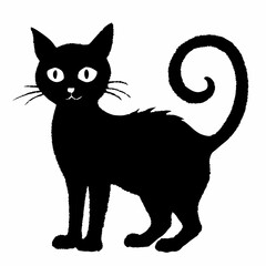 Halloween Cat Bundle Cut File, Cat Witch Svg, Clipart, Vector SVG 