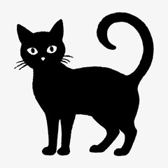 Halloween Cat Bundle Cut File, Cat Witch Svg, Clipart, Vector SVG 