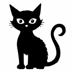 Halloween Cat Bundle Cut File, Cat Witch Svg, Clipart, Vector SVG 