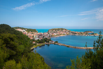 Fototapeta premium Amasra cityscape - Amasra is a small sea resort town in Bartin - Blacksea region -Turkey