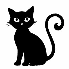 Halloween Cat Bundle Cut File, Cat Witch Svg, Clipart, Vector SVG 