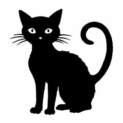 Halloween Cat Bundle Cut File, Cat Witch Svg, Clipart, Vector SVG 