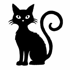 Halloween Cat Bundle Cut File, Cat Witch Svg, Clipart, Vector SVG 