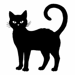 Halloween Cat Bundle Cut File, Cat Witch Svg, Clipart, Vector SVG 