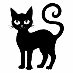 Halloween Cat Bundle Cut File, Cat Witch Svg, Clipart, Vector SVG 