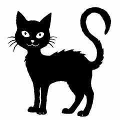 Halloween Cat Bundle Cut File, Cat Witch Svg, Clipart, Vector SVG 